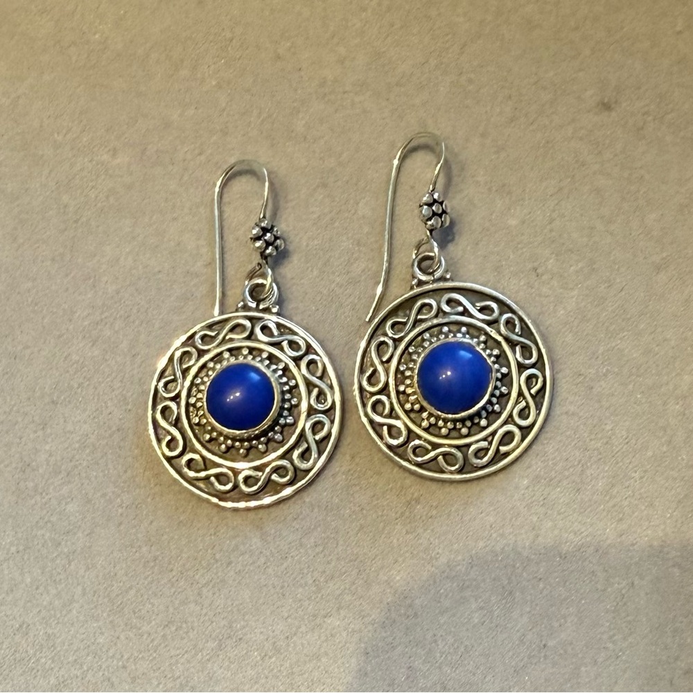 Solid Sterling Silver 925 Earrings - image 1